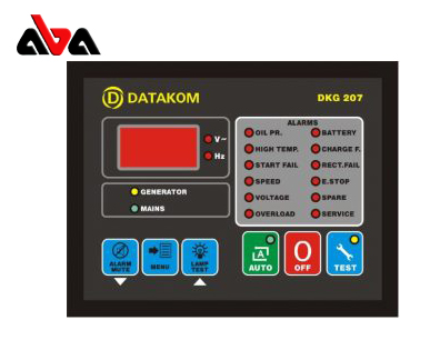 مشخصات فنی برد کنترل دیزل ژنراتور دیتاکام مدل 207_DKG
