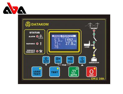 مشخصات فنی برد کنترل دیزل ژنراتور دیتاکام مدل DKG 309