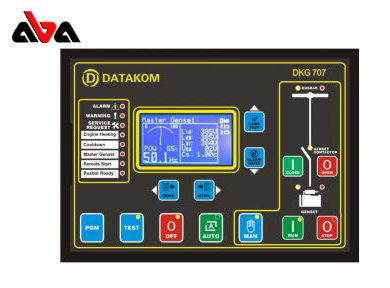 مشخصات فنی برد کنترل دیزل ژنراتور دیتاکام مدل DKG-707